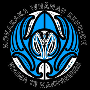 Mokaraka Logo Apron Blue Design